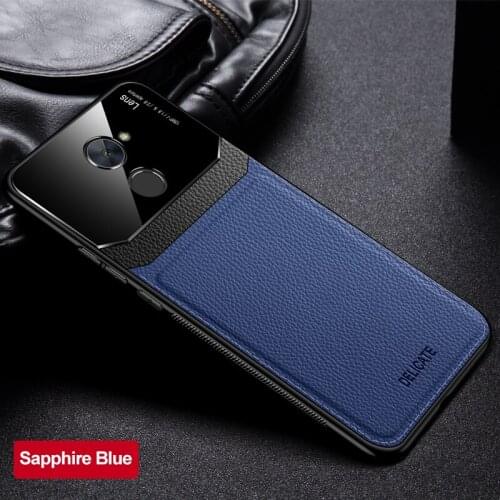 Huawei Y9 2018 FLA LX1 LX2 Case Silicone Bumper Leather Plexiglass Back Cover Case for Huawei Huawei Y9 2018 FLA L22 Phone Bags