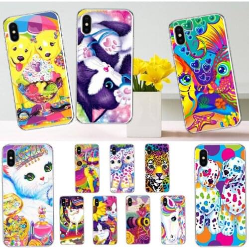 Lisa Frank Art Painted animals Phone Case for iPhone 11 12 pro XS MAX 8 7 6 6S Plus X 5S SE 2020 XR
