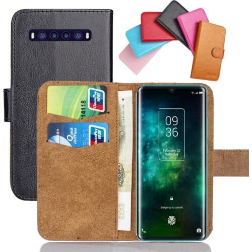 TCL 10 Pro Case 6.47" 6 Colors Flip Fashion Soft Leather TCL 10 Pro Exclusive Phone Cover Cases Wallet
