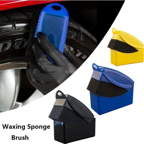Car Wheel Polishing Waxing Sponge Brush Tire Car Wash Brushing High Pressure Cleaner Interior Trim Corners Clean Accessories
