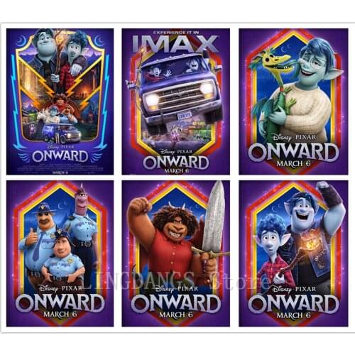 5d Diy Diamond Painting New Disney Cartoon Movie Onward Posters Diamond Mosaic Embroidery Cross Stitch Full Drill Art Home Decor