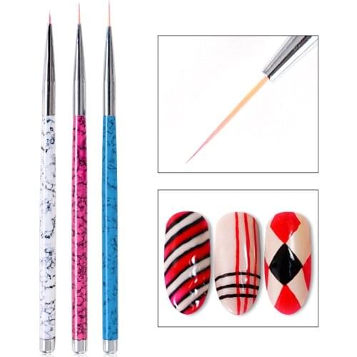 Nail Brush For Manicure Gel Fiber Hair Brush Nail Art Brush For Gradient Gel Nail Polish Painting Drawing Pen Point Nails Design