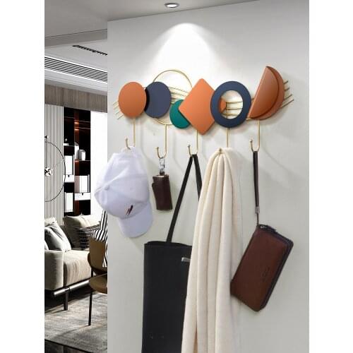 Nordic Style Wrought Iron Coat Hook Creative Through The Door Coat Hanger Wall Porch Clothes Wall Behind The Door Wall Hanger