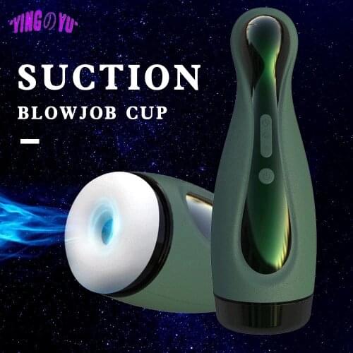 Upgrade Sucking Masturbator Cup Blowjob Deep Throat Vagina Suction Automatic Vibrator Adult Intimate Goods Oral Sex Toys for Men