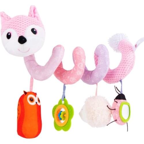 T5EC Cute Mirror&Avocado Shaped Baby Gifts Infant Bed Around Decoration Hanging Toy with Bell Inside Food Grade Toys