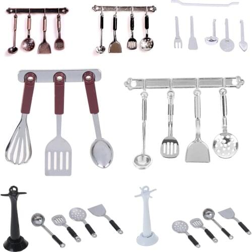 One Set 1:12 Miniature Kitchenware Cook Tools Doll House Accessories