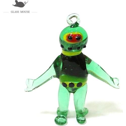 Hanging Glass Diver Miniature Figurine Pendant Festival Party Cute Sea Animal Ornaments Supplies Home Aquarium Decor Accessories