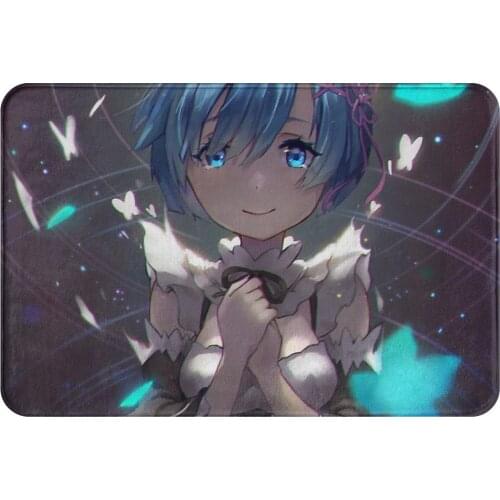 Re Zero Starting Life in Another World Anti-Slip Doormat Kitchen Mat Rem Hallway Carpet Entrance Door Rug Bedroom Decor