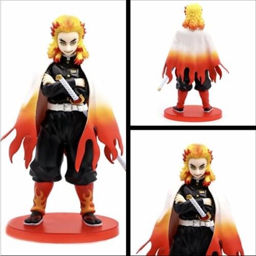 Spot! Demon Slayer Blade Flame Pillar Purgatory Kyrgyzstan Nine Pillar Resonance Big Brother Standing Posture Boxed PVC Figure