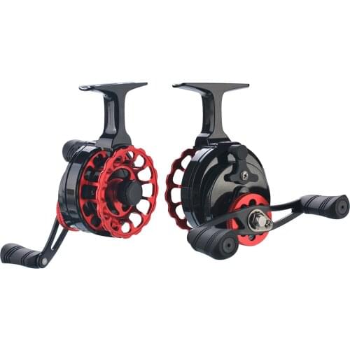 3.6:1 Right/Left Hand Fishing Reel Wheel with High Foot for Raft Ice-fishing