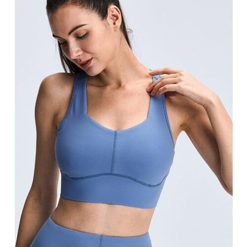 Sports Underwear Bra Women 2021 New Beautiful Back Yoga Tops Running Big U Vest Without Steel Ring Wrapped Chest