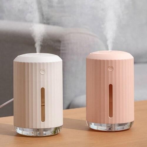 320ML Ultrasonic Mini Air Humidifier Aroma Essential Oil Diffuser for Home Car USB Fogger Anion Mist Maker with LED Night Lamp