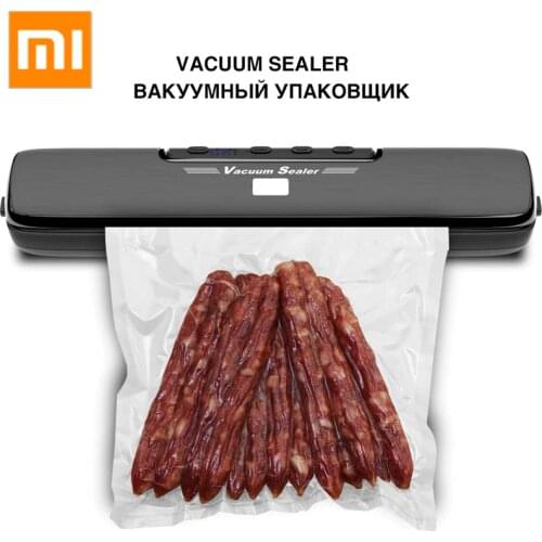 XIAOMI Vacuum Sealer Packaging Machine Household Food Vacuum Sealer Packer Keep Food Fresh 220V/110V Include 15pcs Bags