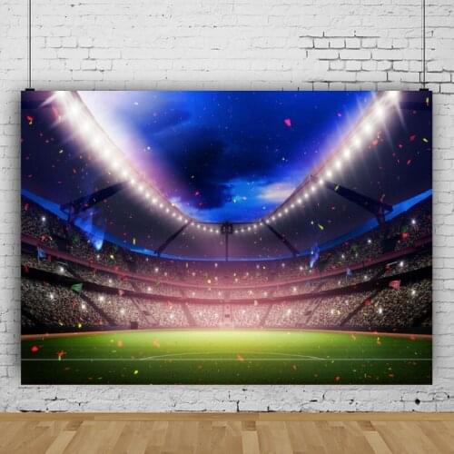 Football Match Stadium Carnival Vinyl Background Shooting Backdrop Props Sports Enthusiasts Portrait Photography Video Photocall