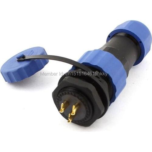 Waterproof Aviation Plug Socket SD20 20mm 3 Pin 3P Panel Mount Connector IP68