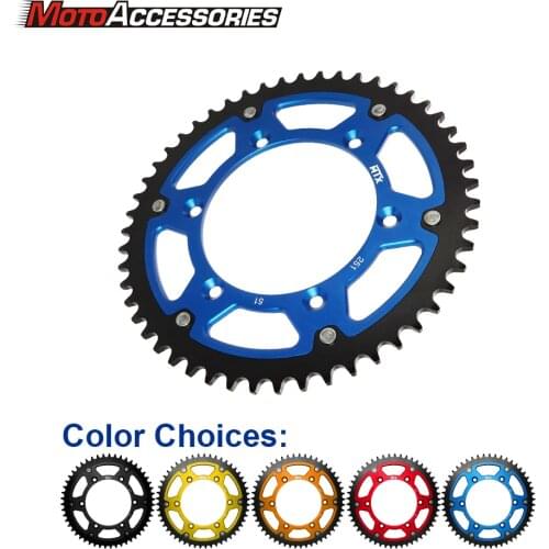 For Yamaha WR/YZ/YZF Honda XR 48T 49T 50T 51T MTX Aluminium Alloy Rear Race Chain Sprocket Motorcycle Accessories