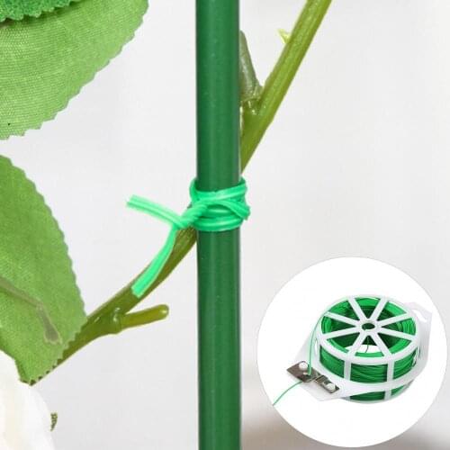 Green Firm PVC Multipurpose Easy To Wind Flower Plant Belt Stem Branch Band Garden Cable Tie Horticulture Tool Fixed Rope Clamp