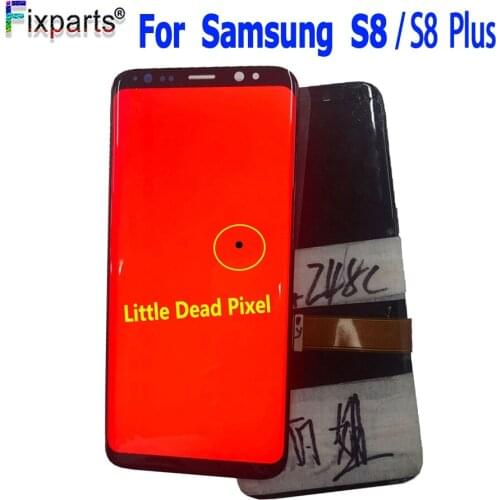 For Samsung S8 Lcd Display Touch Screen Digitizer Assembly For Samsung S8 Plus G950F G950U G955F G955W lcd frame With Dead Pixel