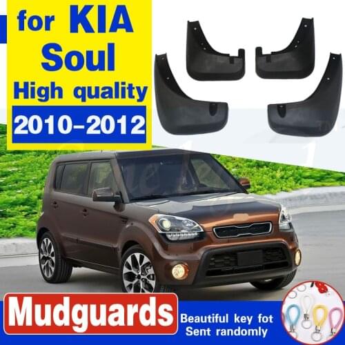 4pcs for Kia Soul 2010 2011 2012 Car Mud Flaps Front Rear Fender Flares Splash Guards Auto Mudflaps Mudguards