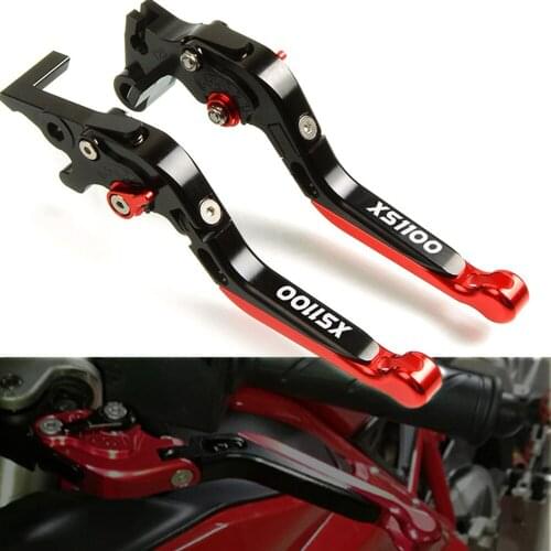 CNC Aluminum Motorcycle Extendable Handlebar Grips Adjustable Folding Brake Clutch Lever For YAMAHA XS1100 XS 1100 1978-1985
