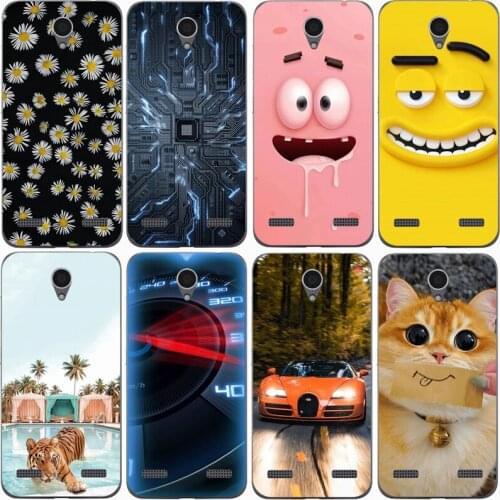 For ZTE BLADE A520 Case Rose Wolf Cute Patterned Cover Soft Silicon Phone Case for ZTE Blade A520 Top Quality