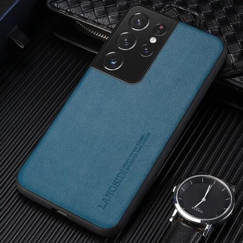 Genuine Leather Case For Samsung Galaxy S21 Ultra S21 Plus S20 FE S8 S9 S10 Plus Note 20 10 Plus 9 A51 A71 A31 A50 M21 M31 M51