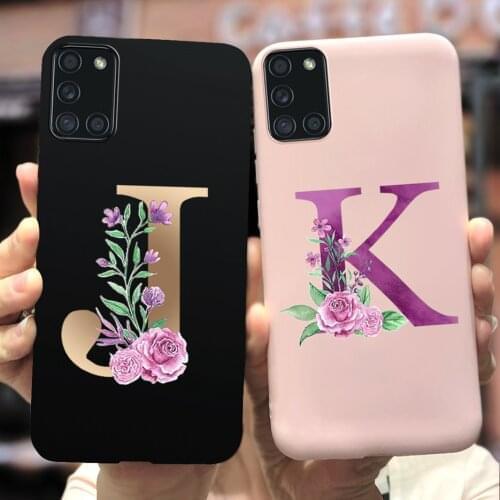 For Samsung Galaxy A51 Case A71 Cute Letter Cover Protective Shell For Samsung A51 A515F Phone Case Galaxy A71 A 71 A715F Bumper