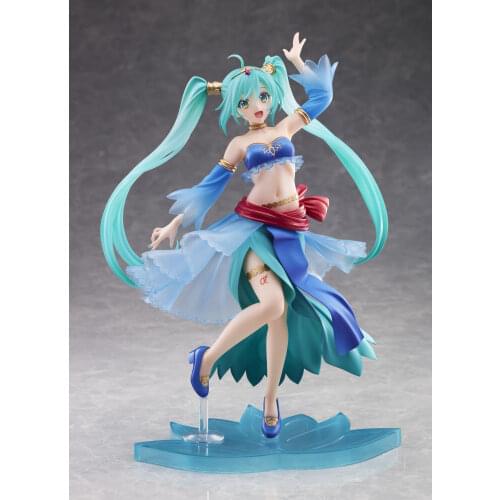 Cuteanime 100% Original Taito Miku Princess AMPFigure PVC Action Model Toys Anime Girl Figure