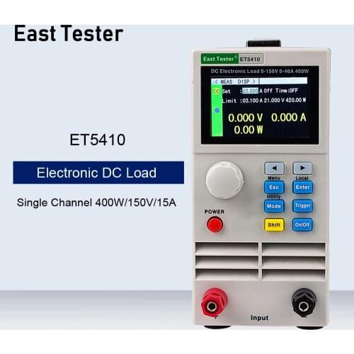 ET5410 400W 150V 40A Professional Programmable Digital Control DC Electronic load Tester Single Channel Battery Tester Load