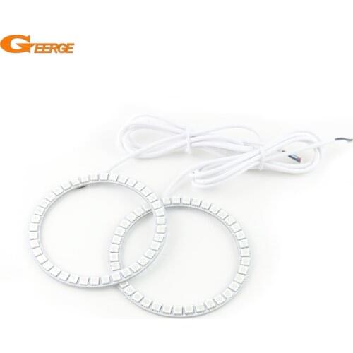 Geerge 2 x RGB led angel eyes Multi-Color Ultra bright SMD LED, not include Controller, Can't work alone