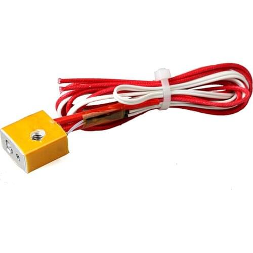 SWMAKER Cotton insulation MK8 heating aluminum block sets with copper sleeve thermistor heater DIY nozzle 3D printer parts