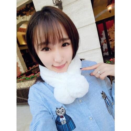 New Fashion Elegant Lady Datachble Collars Fur Shirt Dress Warmer Datachble Collars Unique Gifts for Cute Ladies