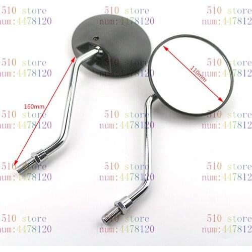 New Universal motorcycle back view mirror Round Shape fir for motorbike with 8mm fitting Screw