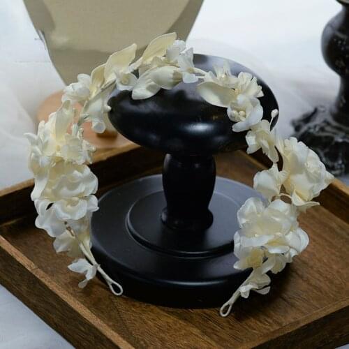 Hand-flower seaside flower tie hair hoop headpiece bride knot wedding dress and makeup accessories