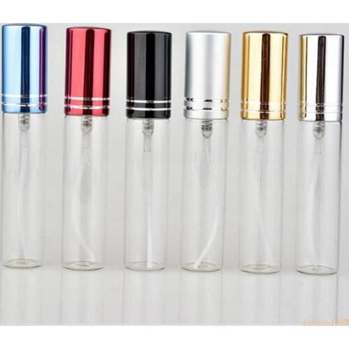 Wholesale 1000pcs/Lot 10 ML Portable Colorful Glass Perfume Bottle With Atomizer, Empty Cosmetic Containers#21312