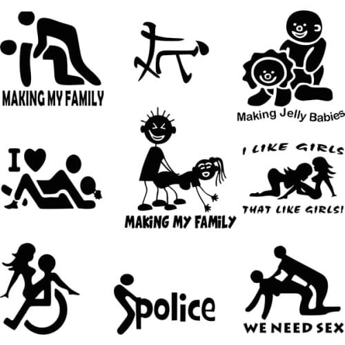 Sexy I Love F*ck Vinyl Car Window Decal Sticker Toilet Funny Car Styling Racing Drift JDM Laptop Boat Truck Bumper,15cm*14cm