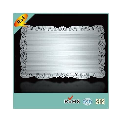 Factory Direct Hollow Out Metal Business Card, Gold Edge Business Card, Blank Metal Business Card Customized Design