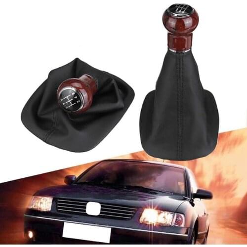 Manual Gear Shift Knob Shifter Lever Gaiter Boot for Passat B5 1998 1999 2000 2001 2002 2003 2004