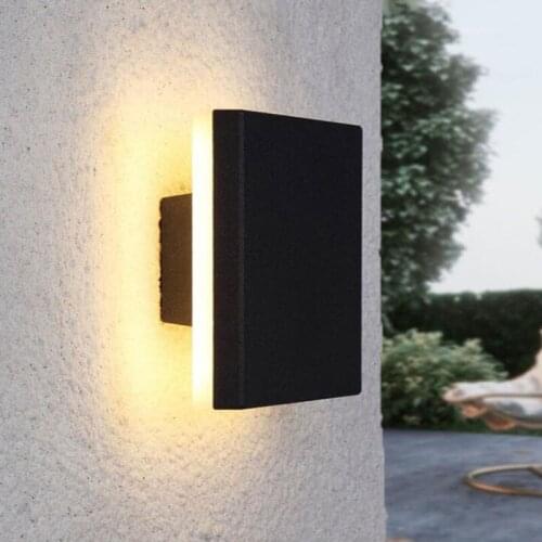 Modern Led Aluminum Wall Light Waterproof Wall Lamp Porch Garden Aisle Corridor Wall Lighting Light Fixture Outside Wall Lights