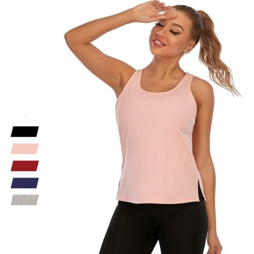 New Sports Underwear Womens Tracksuit Shockproof Running Yoga Loose Vest Fitness Breathable Soft Gym Clothing