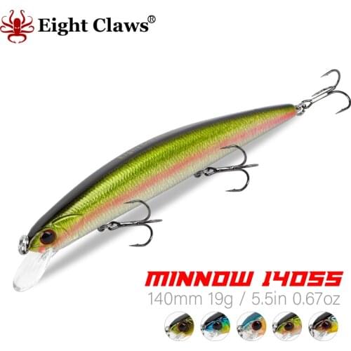 13g Eight Claws topwater minnow fishing lure bait set wobbler crankbaits with VMC hook top quality