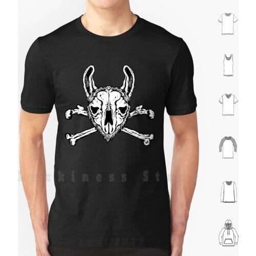 Jolly Llama T Shirt DIY Cotton Big Size S-6xl Llama Skull Jolly Roger Pirate Zug Skull And Bones Buccaneer Pirate Flag