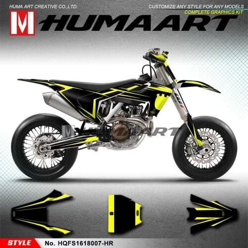 HUMAART Waterproof Stickers Vinyl Graphics MX Deco for Husqvarna FS450 TE150 TE250 TE300 FE 250 350 450 501 2016 2017 2018 2019