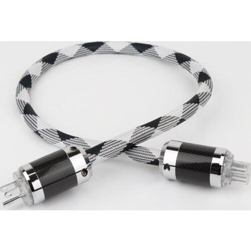 High quality Hi-End OCC 4square Power Cable US AC Power Cord Cable HIFI Power Cable