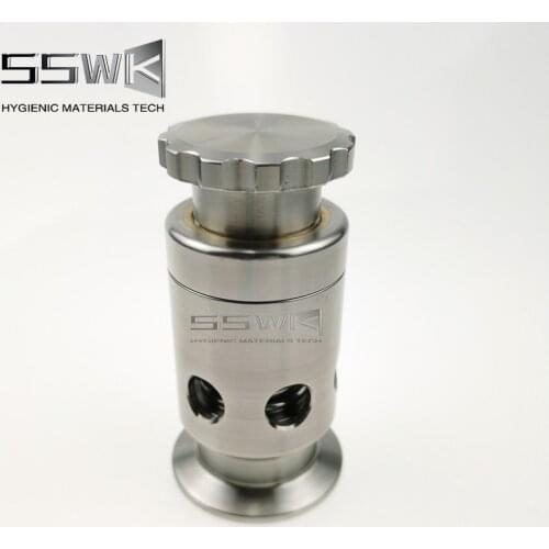 1.5" SS304 Safety valve exhaust pressure relief valve adjust the positive and negative pressure value to prevent the tank vacuum