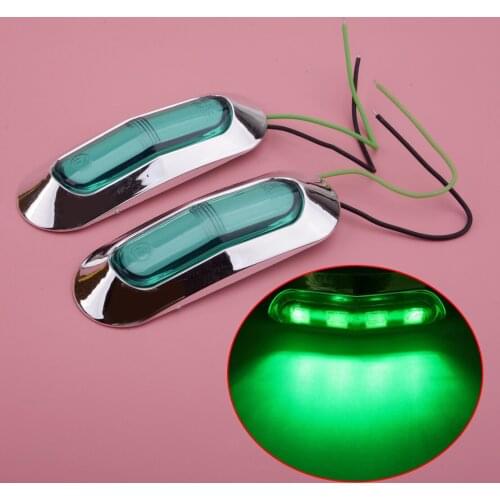 1Set 12-24V 4 LED Side Marker Turn Signal Light Lamp 2W For Trailer Truck Lorry SUV Boat