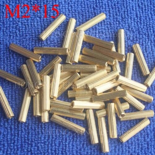 M2*15 1Pcs Brass Spacer Standoff 15mm Female To Female Standoffs column cylindrical High Quality 1 piece sale