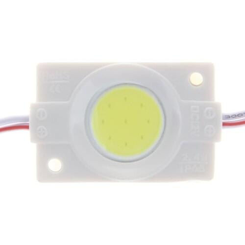 20pcs 2.4W Ultra Bright COB LED Module light White Strip Light Lamp Bead Chip diy DC 12V lighting Waterproof