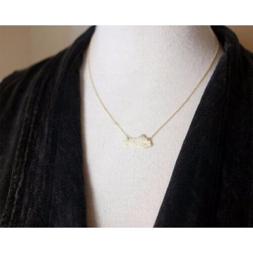 30Pcs_Tiny Overzicht Kentucky State Ketting Ky State Kaart Ketting Amerika Staat Kaart Ketting Staat Ketting