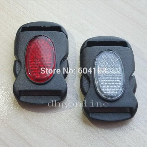 50 pcs Side Release Buckles 25mm 1'' with R W Reflector Strap Webbing Bag Belt Paracord